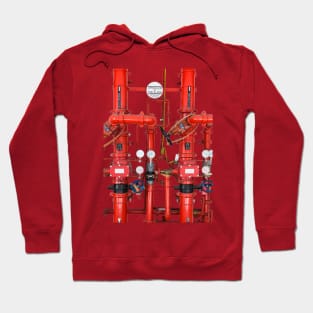 Decorative Art Red Pipes Hoodie